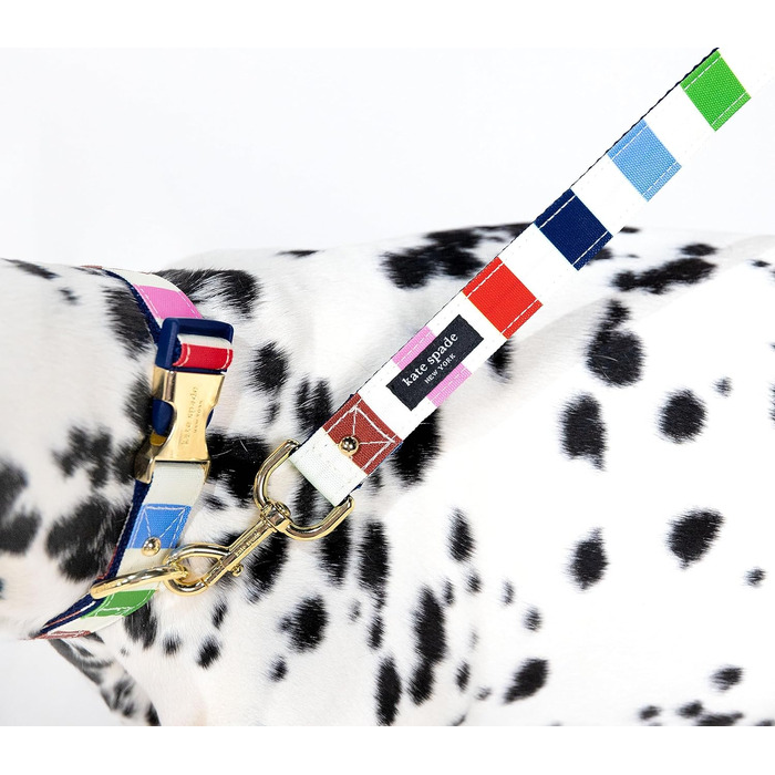 Собача повідок Kate Spade New York 1,4 м, міцний для малих і середніх собак, з золотистою фурнітурою, стильний для сук і кобелів