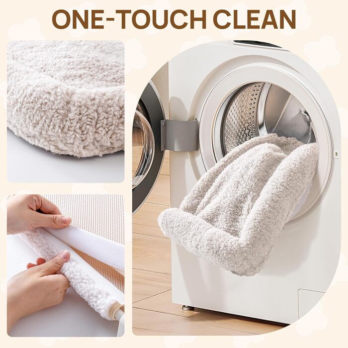 Кішка лежанка на вікно MEWOOFUN - 54x30см, бежева, для котів, до 18кг