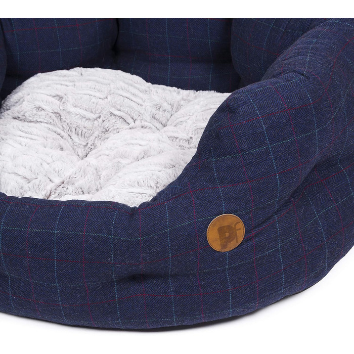 Крісло-ліжко для собак Petface Midnight Tweed, овальне, розмір M, для середніх порід