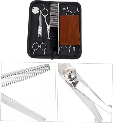 Ножиці для стрижки собак INOOMP з нержавіючої сталі, тример для грумінгу домашніх тварин, професійний інструмент для догляду за шерстю