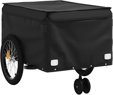 Причіп для собак, велосипедний причіп, причіп для бігу, чорний, 45 кг, сталь