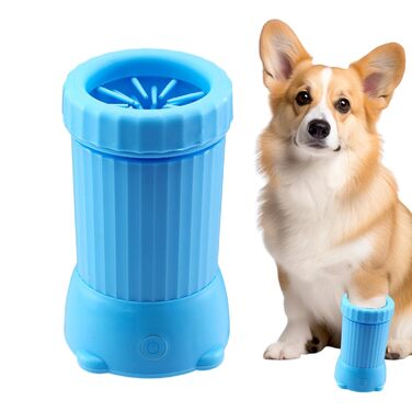 Автоматичний мийка лап для собак, USB, для дому та прогулянок, синій