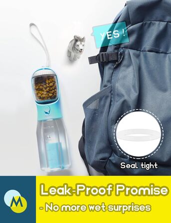 Водяна пляшка для собак MoonyMars - блакитна