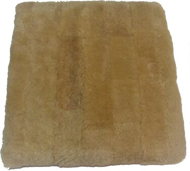 Крісло-подушка з натуральної овечої вовни мериноса Reissner | 40x40 см | Гобі | для авто, крісла, візка, кота