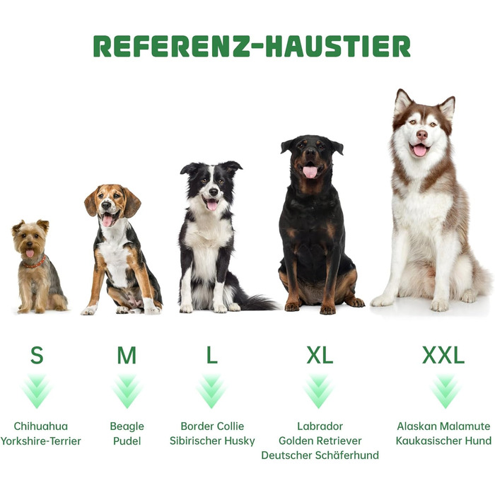 Рушник для собак з мікрофібри, швидковисихаючий, з клямками та регульованою стрічкою, для великих, середніх та маленьких собак (M, Зелений)