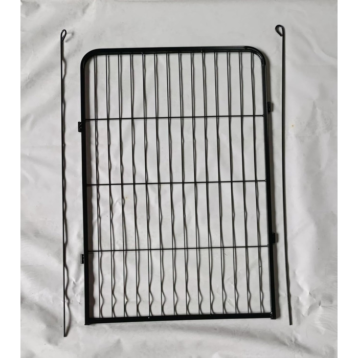 Вигул для цуценят, вольєр, загон для собак, клітка для собак, огорожа для тварин, клітка для дрібних тварин, переносна клітка, вигул для кроликів, кемпінговий забір, кемпінгове огородження, 12 елементів, 80 см