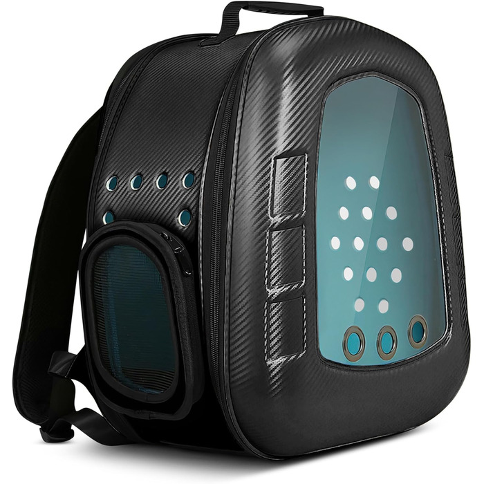 Рюкзак-переноска для котів та цуценят ALLSOPETS Bubble - чорний