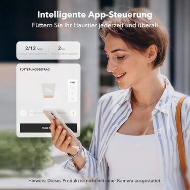 Автоматична годівниця для котів і собак PETLIBRO 5 л з Wi-Fi, керування через додаток, 5G, датчик рівня корму, захист від блокування, до 10 годувань на день, запис голосу, з мискою з нержавіючої сталі, нова модель