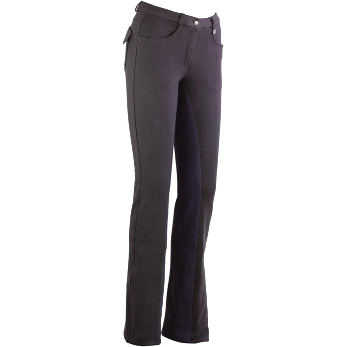 Джіни для верхової їзди Lazura Damen Jodhpur Vollbesatz Comfort (42, графіт) - жіночі бриджі для кінного спорту