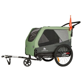 Причеп для собак Cruvado Knuffelwuff: фальш, легкий, стабільний, до 45 кг, з безпековою лінією та від комарами