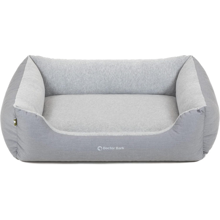 Килимок для собак Doctor Bark, плюшевий та м'який, середній, 86x65 см, сірий, Made in Germany