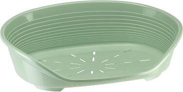 Крізь лежанка для собак Ferplast Siesta Deluxe, велика, зелена, 84 x 55 x 28,5 см, пластик, зручна, миюча