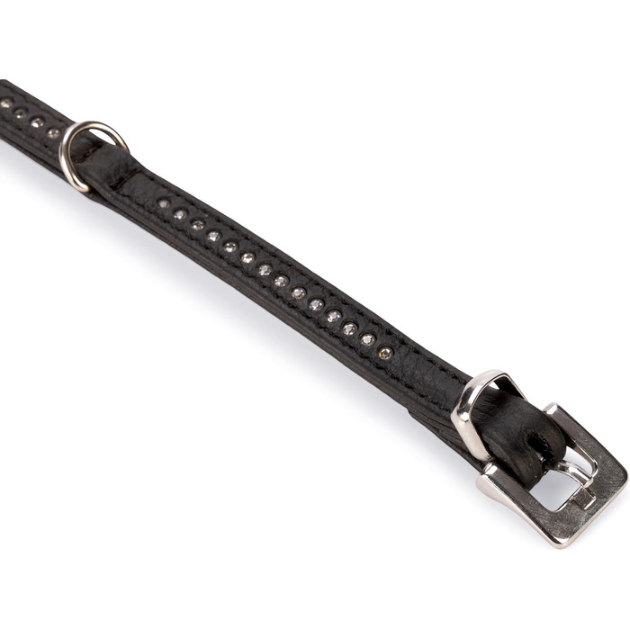 Karlie Halsband Vintage Strass: чорний намисто з стразами, розмір L (30 см x 17 мм), дворядне