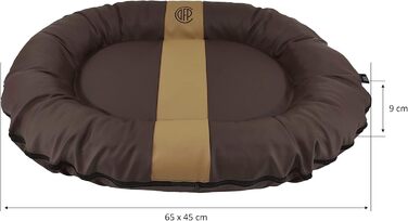 CAZO Oslo лежанка для собак та котів овальна, 80 x 60 x 14 см, розмір S, колір коричневий, модель L2021/B