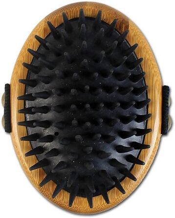 Щітка для грумінгу тварин BAMBOO GROOM Palm Brush - для короткого та довгого волосся, з щетиною дикого кабана, для собак та котів
