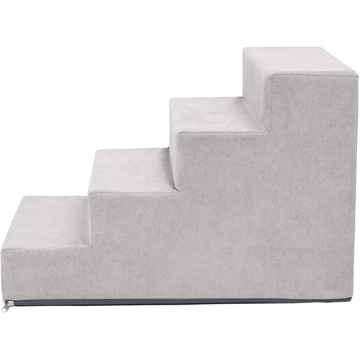 Сходи для собак і котів Savoy, 4 ступені, 60x40x40 см, антиковзкі, стійкі, колір ясен