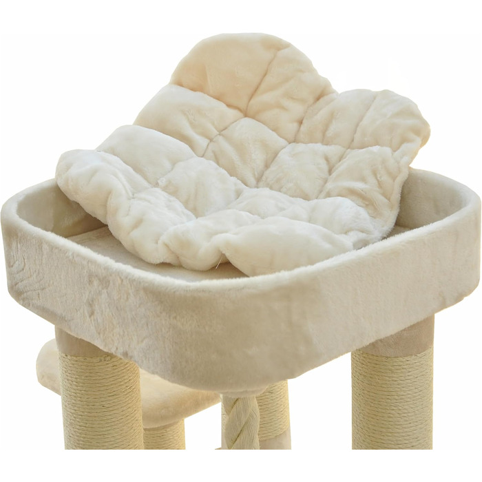 Котячий будиночок Nanook Memphis XXL - великий, з плюшем, для великих котів, 158 x 85 x 49 см, бежевий