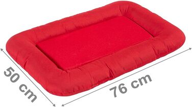 Ортопедичне собаче ліжко KAHU® з віскоеластичної піни (50x76 см) • М'яке та зручне ліжко для собак • Вологостійке та легко миється • Колір: блакитний