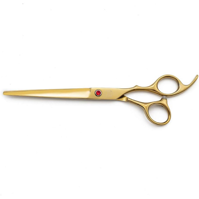 Професійний набір для стрижки собак Moontay: 4 ножиці (прямі, вигнуті вгору, вигнуті вниз, фінішна), JP Edelstahl, золото