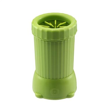 Електрична чаша для миття лап собак та котів | USB-зарядна портативна мийка лап для тварин, зелена