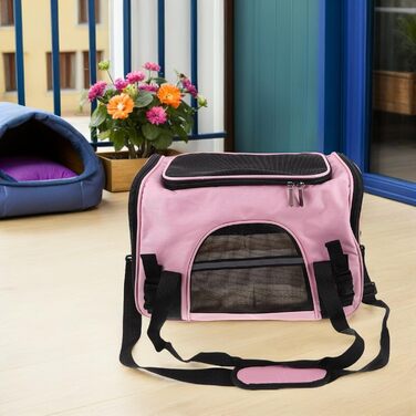 Транспортна сумка для котів LOLIPPYY: дихаюча сітка, складана, для подорожей в авто та на вулицю, м'яка, з надійним замком