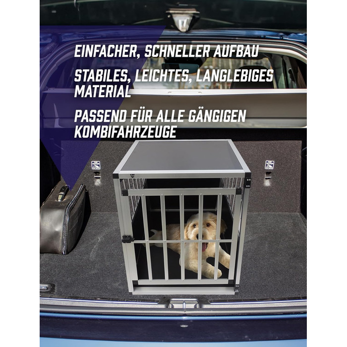 Транспортна переноска для собак Villa Hunde - Безпечний та комфортний перенос вашого улюбленця. Стабільна конструкція, різні розміри (69 x 60 x 54 см). Легка, міцна та зручна у догляді.