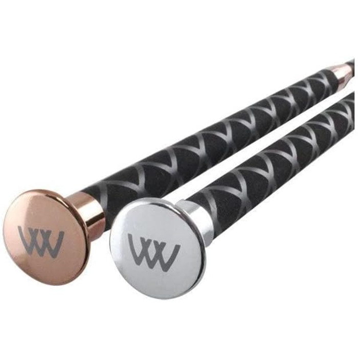 Woof Wear Harmony Dressage Whip 100cm Black Rose Gold - Шокова вудка для виїздки Woof Wear Harmony, 100 см, чорна з рожевим золотом