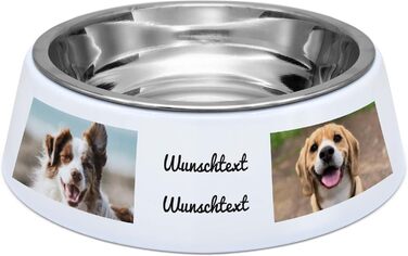 Миска для корму для собак PhotoFancy® з фотографією - персоналізована з власним дизайном (Layout 4)