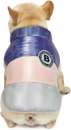 Теплий зимовий одяг для собак: флісова куртка від холоду для маленьких собак, бульдогів та котів (M, блакитний)