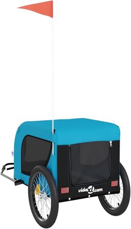 Ферштанге́р для велосипеда Festnight: перевезення собак, вантажний, Oxford-тканина, 45 кг, 133x69x73,5 см, блакитно-чорний