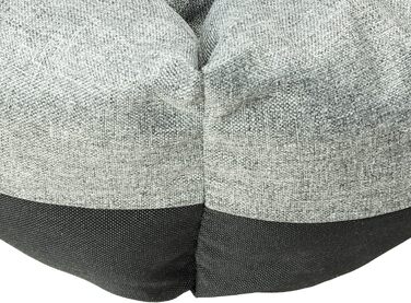 Лежанка для собак вологостійка 75x65x20 см сірого кольору - лежанка-кошик для маленьких та великих собак з неслизьким дном