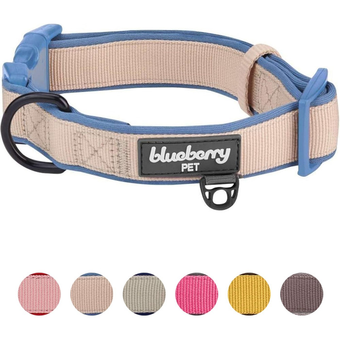 Blueberry Pet класичний неопреновий нашийник для собак, кремовий, розмір M, м'який і міцний