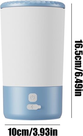 Автоматичний мийка лап для собак: електричний пристрій для чищення лап для великих собак, кошенят та цуценят. Чорний/білий, блакитно-білий кольори