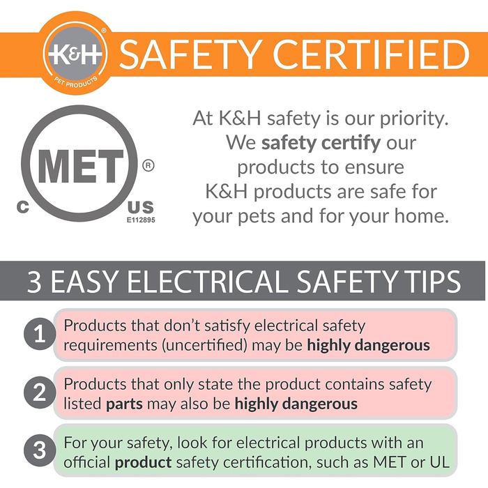 K&H Pet Products Термобудиночок для котів, утеплений, водонепроникний, з підігрівом, для вулиці, знімний чохол, безпечний, малий, 53,3×35,6×33 см, сірий