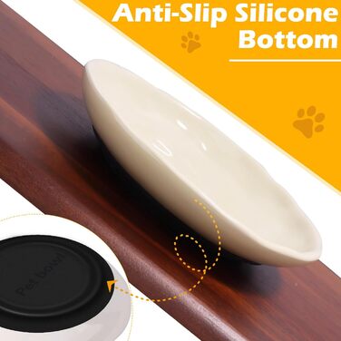 Набір мисок для котів Vikcvcsc 5 шт. з антиковзким дном, керамічні, для котів, кошенят та дрібних тварин