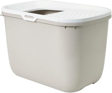 SAVIC Katzentoilette Hop In з високим входом (бежево-білий)