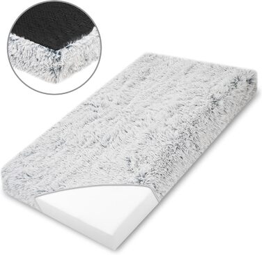 Ліжко для собак Amazinggirl: м'яке, миється, 100 x 60 см (Сірий)