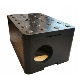 Великий будинок для кота Piocelan, міцна тепла будка 60x40x30 см
