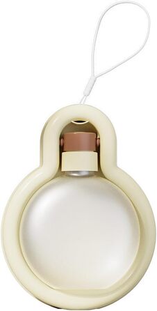 Водяна пляшка для собак Aimondow, 340 мл (12oz), бежева. Портативна миска для води для собак, вилка-поїльника для прогулянок, подорожей. Без витоку.