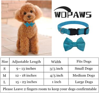 Нашийник для собак Vioett (L, Синій) з фіксуючою фігурою, м'який велюровий матеріал, для великих собак