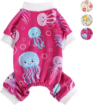 Піжама для собак, комбінезон для Yorkie/Chihuahua, банан, зручний, одяг для собак, тепла нічна сорочка (Medusa, S)