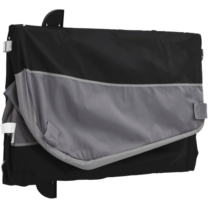 Причіп для велосипеда, вантажний, чорний та сірий, 45 кг, для покупок, подорожей, велосипедних прогулянок