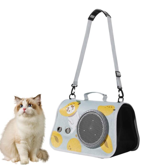 Транспортна сумка для котів, переноска для тварин – органайзер для подорожей з плечовими ременями для піших прогулянок, кемпінгу, подорожей та в дорогу
