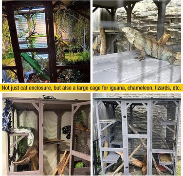 Aivituvin Catio: великий вольєр для котів з платформами та будиночками | Walk-in котячий вольєр