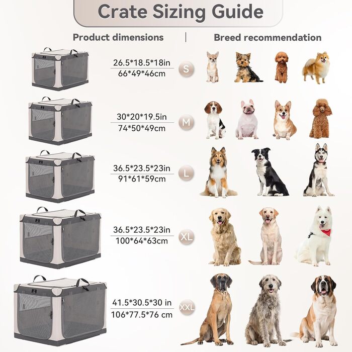 Транспортна переноска для собак великих порід, XXL, сіра. Зручна, портативна, з алюмінієвим каркасом. Ідеальна для перевезень в авто та дому.