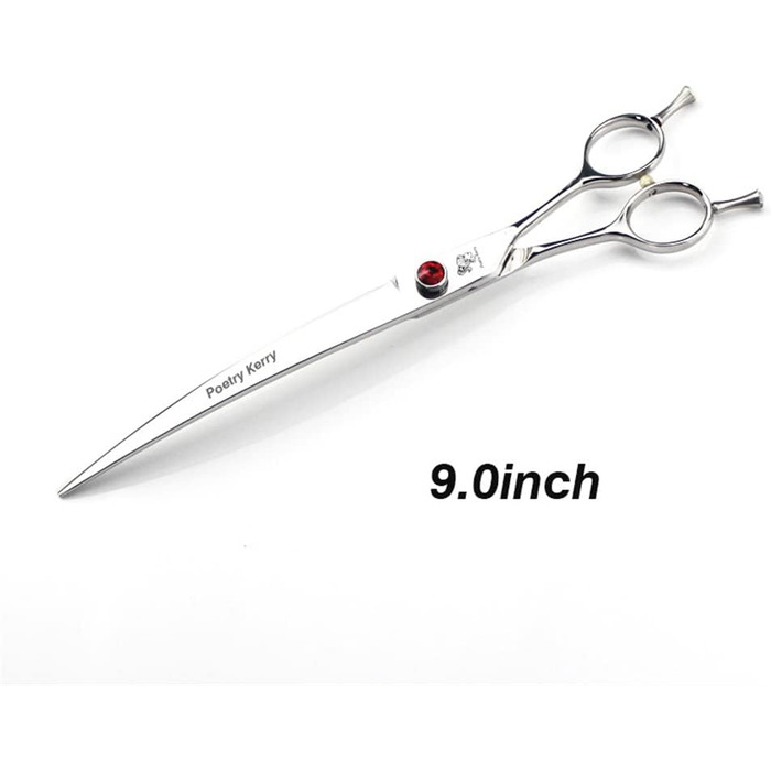 Професійний догляд за тваринами: вигнуті ножиці для грумінгу собак, двосторонні леза, триммер для домашніх тварин або для самостійного догляду, 23 см