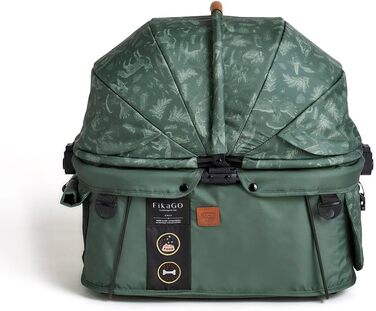 FIKAGO Сумка-переноска для собак та котів Sway – стильна, безпечна та складана переноска для тварин (Oslo Forest)