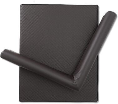 Софа-ліжко для собак Mayaadi-Home Eck, коричнева, 80x100x10 см, з штучної шкіри