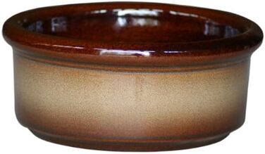 Великий миска для собак 3 літри з міцної кераміки, 25x11 см, Fressnapf, коричнева глазурована