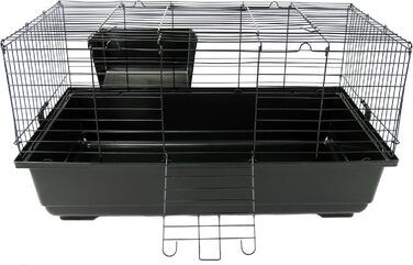 Клітка для кролика 120 см, синя/чорна, 82x46x24 см